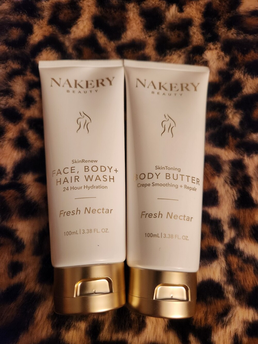 Nakery Fresh Nectar Body Butter And Wash Set Of 2 NEW